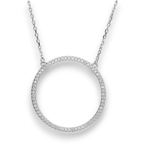 Srebrna ogrlica ring