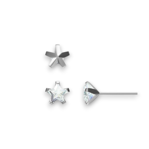 Srebrne naušnice zvjezdice