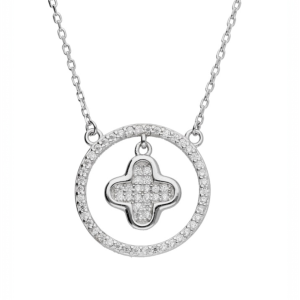 Srebrna ogrlica djetelina