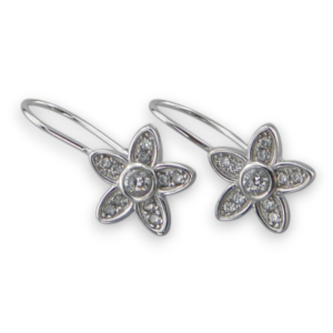 Srebrne naušnice cvijet
